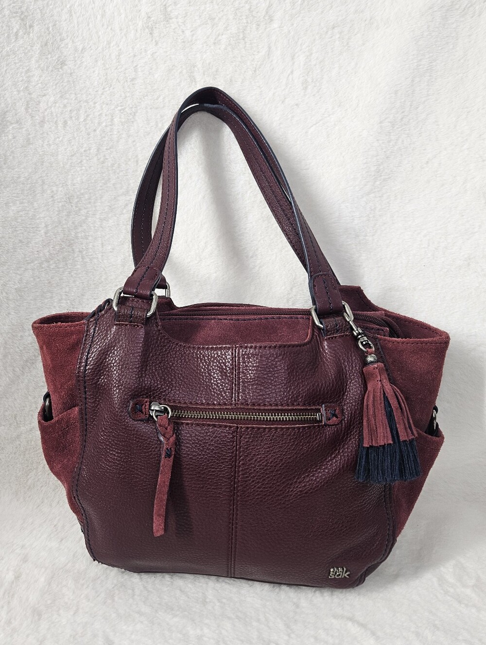 The Sak Leather Tote Bag with Tassel
